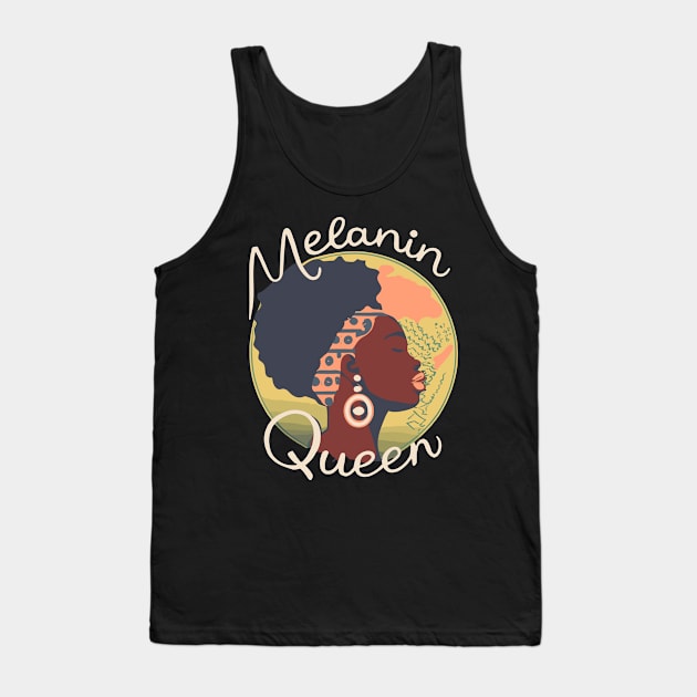 Melanin Queen Tank Top by Graceful Designs